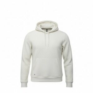 Apana Quilted Diamond Textured Hoodie Pullover Birch Mens Medium